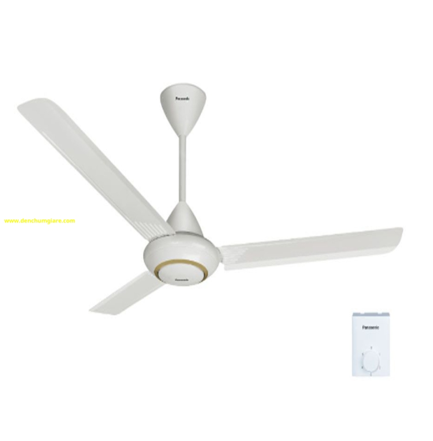 Quạt trần Panasonic 3 cánh F-60MZ2 màu trắng thiết kế cánh quạt dạng 3D tạo luồn gió mát mẻ