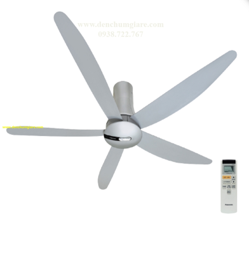 Quạt trần Panasonic 5 cánh F-60TAN cảm biến nhiệt độ Econavi, động cơ DC tiết kiệm điện năng