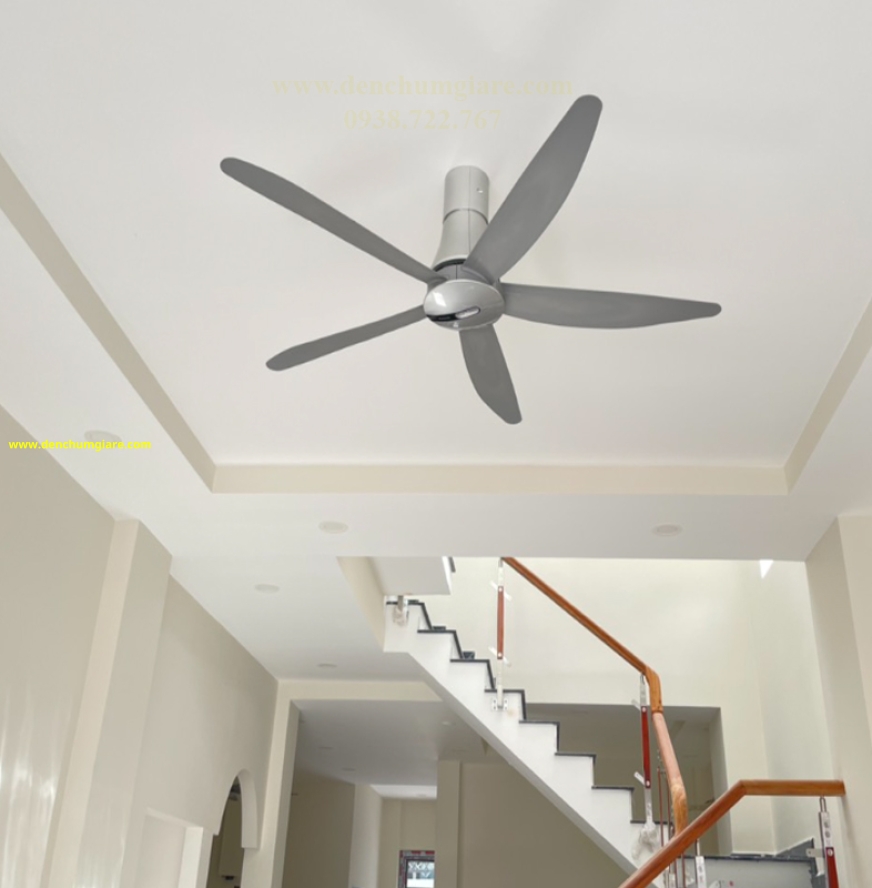 Quạt trần Panasonic 5 cánh F-60TAN cảm biến nhiệt độ Econavi, động cơ DC tiết kiệm điện năng
