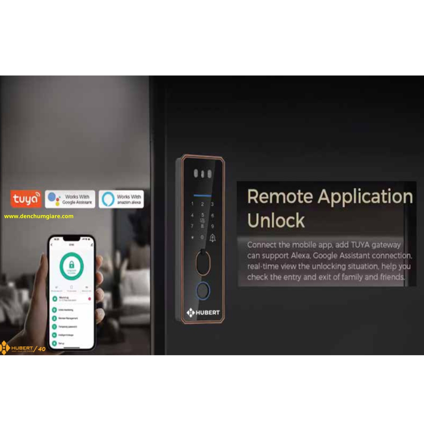Khoá vân tay cửa cổng Hubert  HB CCI5 TITAN EU tiêu chuẩn Đức với 7 tính năng nổi bật