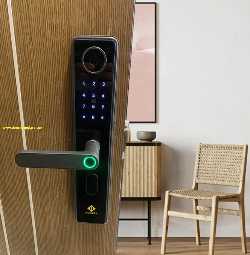 Khoá vân tay cửa gỗ HUBERT HB CG66 Black/Copper tiêu chuẩn Đức với 6 tính năng nổi bật