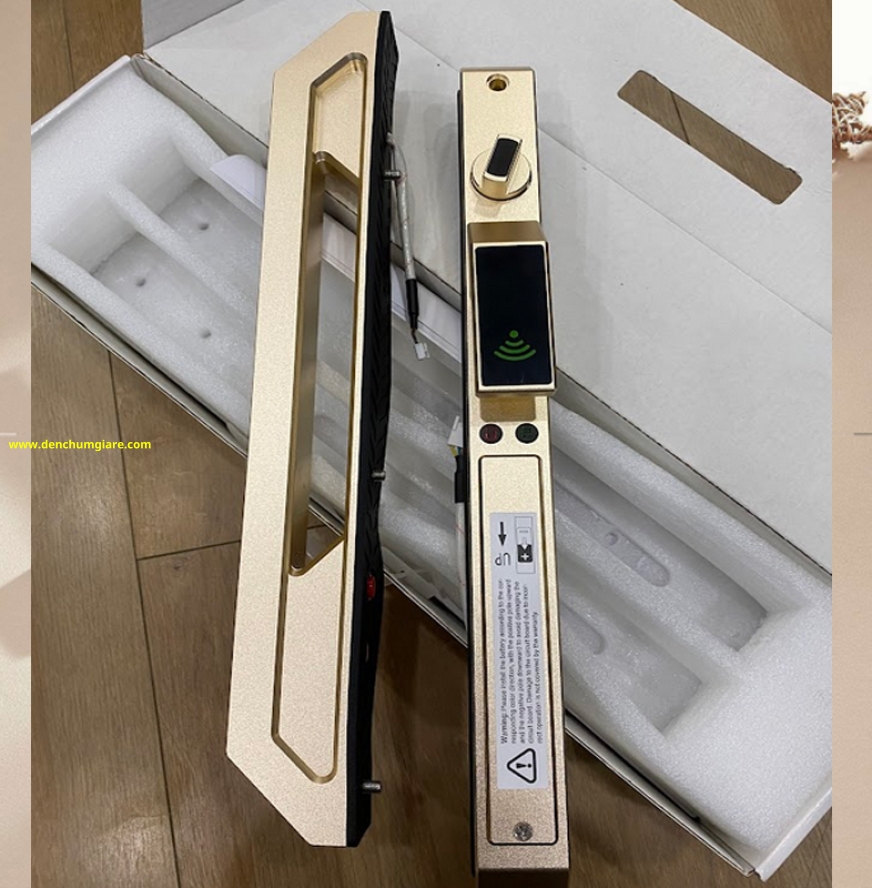 Khoá vân tay cửa nhôm HUBERT HB CNI7 EU Black/Grey/Gold tiêu chuẩn Đức với 7 tính năng nổi bật