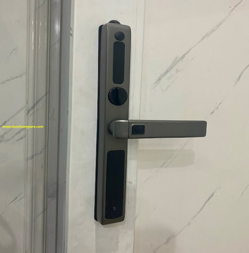 Khoá vân tay cửa nhôm HUBERT HB CN77 Black/Grey tiêu chuẩn Đức với 6 tính năng nổi bật
