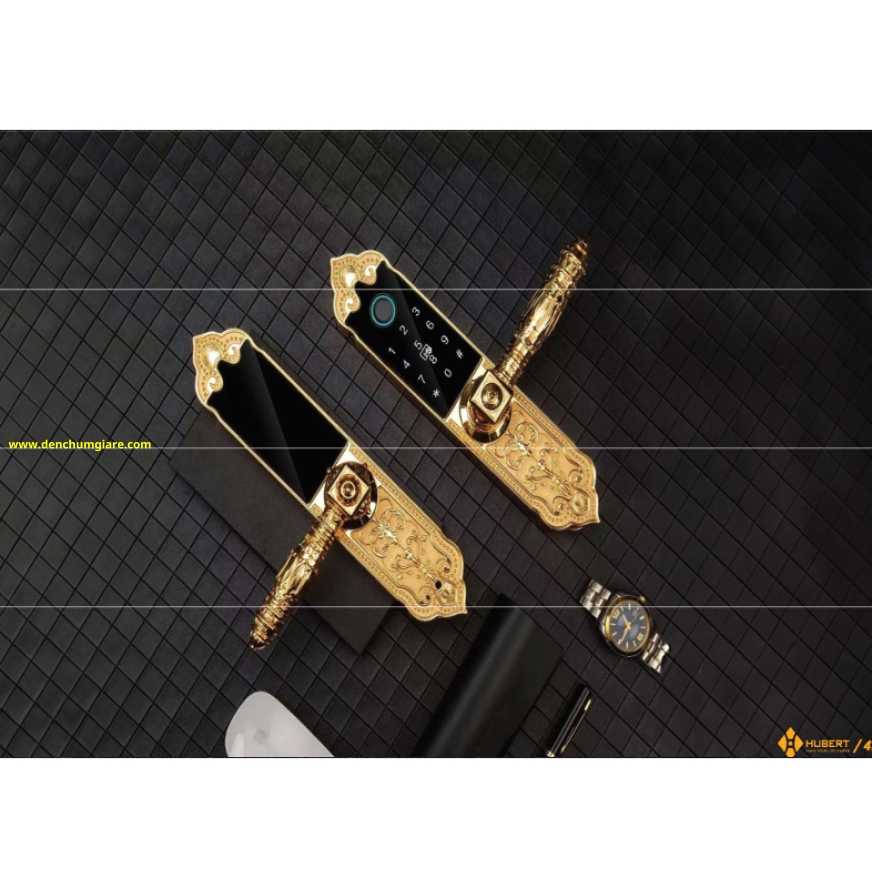 Khoá vân tay đại sảnh HUBERT HB DS79 GOLD MINI tiêu chuẩn Đức với 6 tính năng nổi bật