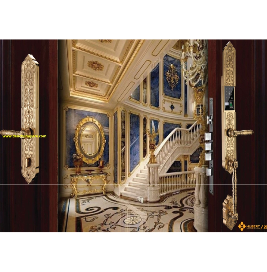  Khoá vân tay đại sảnh HUBERT HB DSI8 EU GOLD 24K tiêu chuẩn Đức với 6 tính năng nổi bật