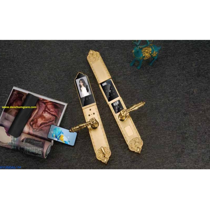 Khoá vân cửa đại sảnh Hyundai HY-SLC8817 GOLD được thiết kế theo phong cách hiện đại, sang trọng tiêu chuẩn Hàn Quốc với 8 tính năng nổi bật 