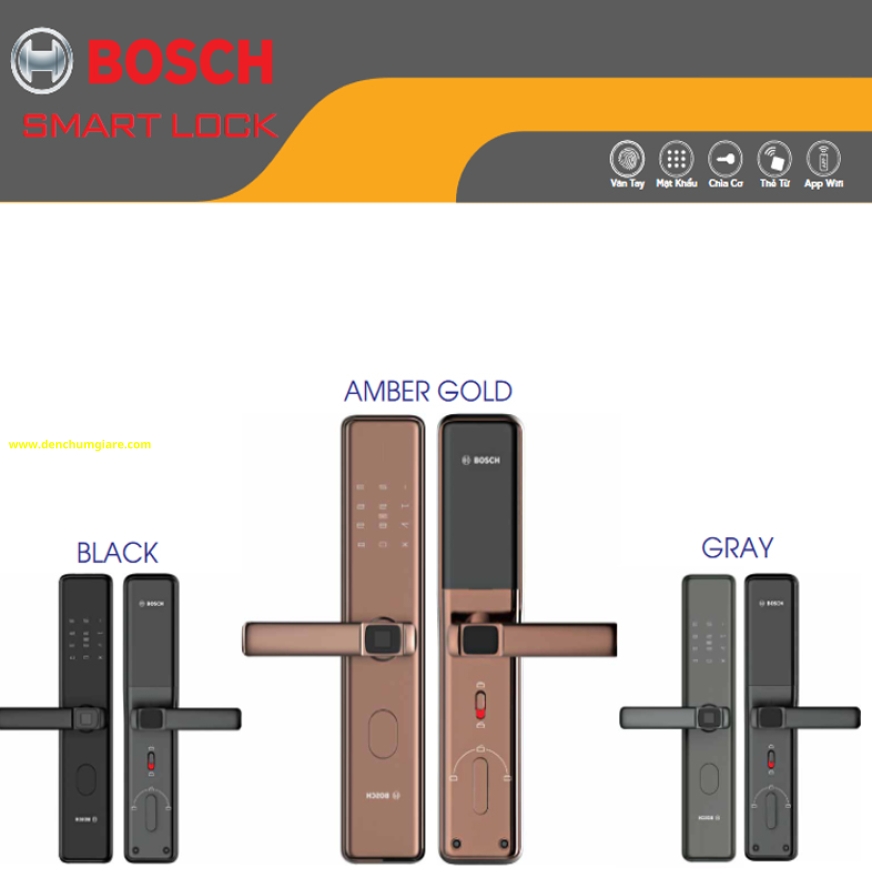 Khoá vân tay BOSCH ID 30B EU chính hãng tiêu chuẩn Đức với 5 tính năng bảo mật