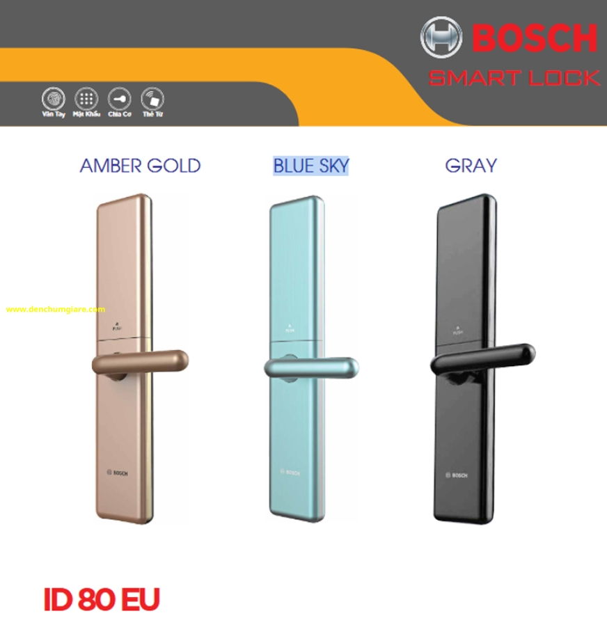 Khoá vân tay BOSCH ID 80 EU chính hãng tiêu chuẩn Đức với 4 tính năng bảo mật