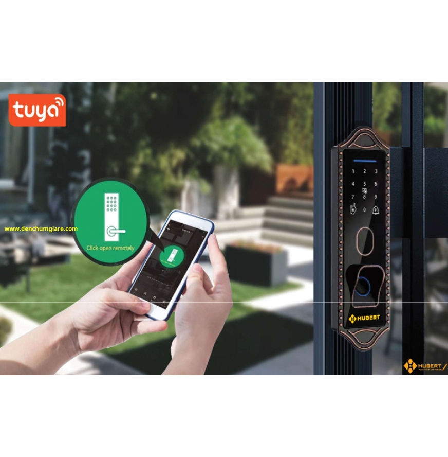 Khoá vân tay cửa cổng HUBERT HB CCI3 EU BLACK tiêu chuẩn Đức với 7 tính năng nổi bật