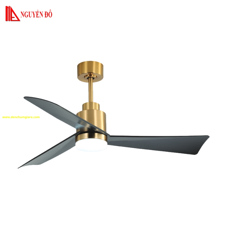 Quạt trần cánh nhựa có đèn QViFa - 431 công suất 40W, động cơ DC tiết kiệm điện, đèn led 3 chế độ ánh sáng, điều khiển từ xa bằng Remote