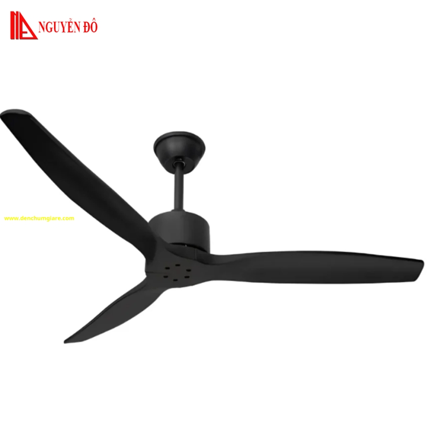 Quạt trần cánh gỗ 3 cánh QViFa – 90 công suất 40W, động cơ DC tiết kiệm điện, điều khiển từ xa bằng Remote
