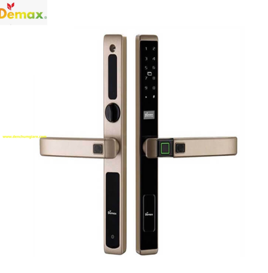 Khoá vân tay cửa nhôm Demax SL688 CG/SL588 CG tiêu chuẩn Đức với 7 tính năng nổi bật 