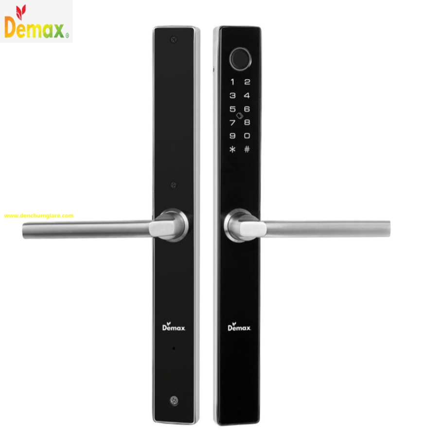 Khoá vân tay cửa nhôm Demax SL-C102 SB màu Đen tiêu chuẩn Đức với 6 tính năng nổi bật 